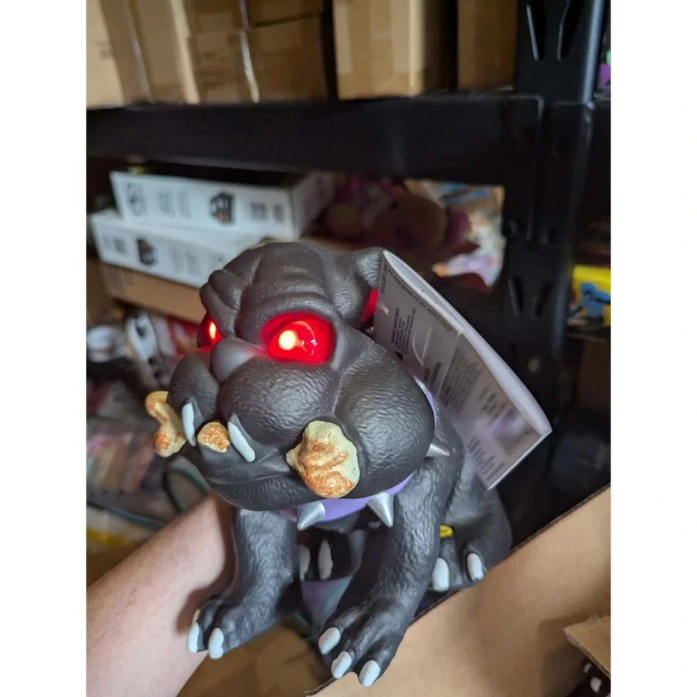 Home Accents Holiday Animatronic LED Haunted Bulldog New Works Halloween Dog NWT